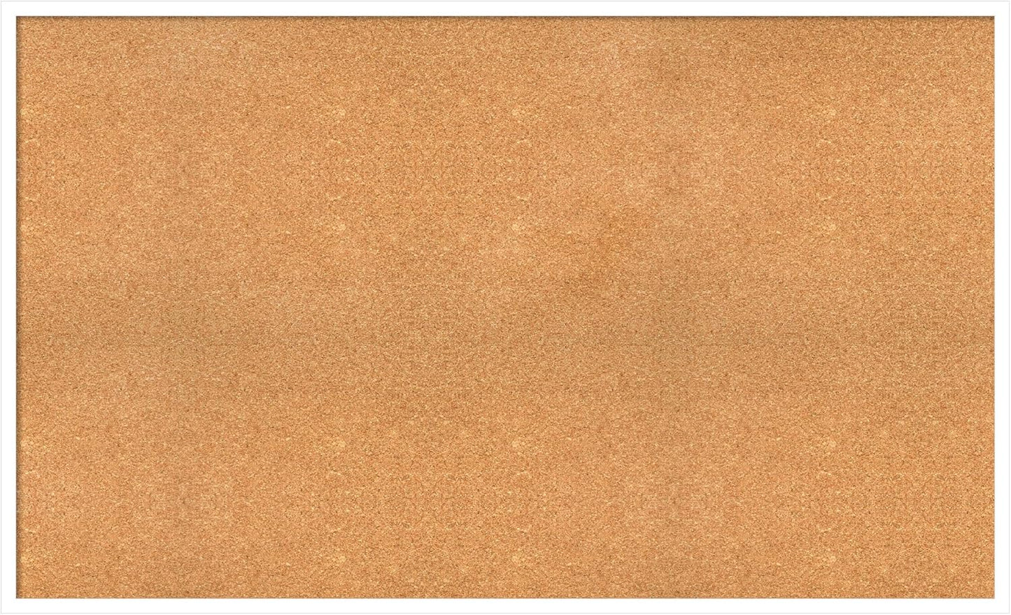 Amanti Art Natural Cork Board for Wall, 31x51 Vision Board with White Frame, Oversize Corkboard Office Decor for Home Organization, Modern Corkboard Pinboard to Display Items for Home Organization in