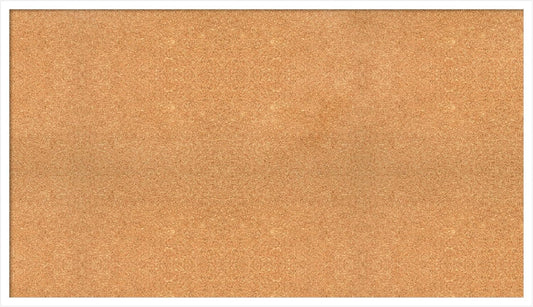 Amanti Art Natural Cork Board for Wall, 27x47 Vision Board with White Frame, Oversize Corkboard Office Decor for Home Organization, Modern Corkboard Pinboard to Display Items for Home Organization in