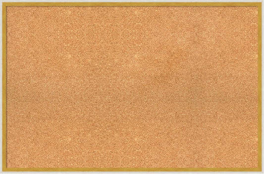 Amanti Art Natural Cork Board for Wall, 23x35 Vision Board with White Frame, Large Corkboard Office Decor for Home Organization, Modern Corkboard Pinboard to Display Items for Home Organization in