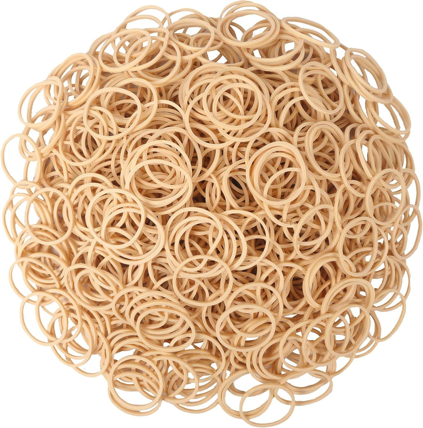 Rubber Bands Size #10 Beige 760 pcs Approximately 0.42 lb 1 inch Light Brown #10 Elastic Rubber Bands for Office Supplies