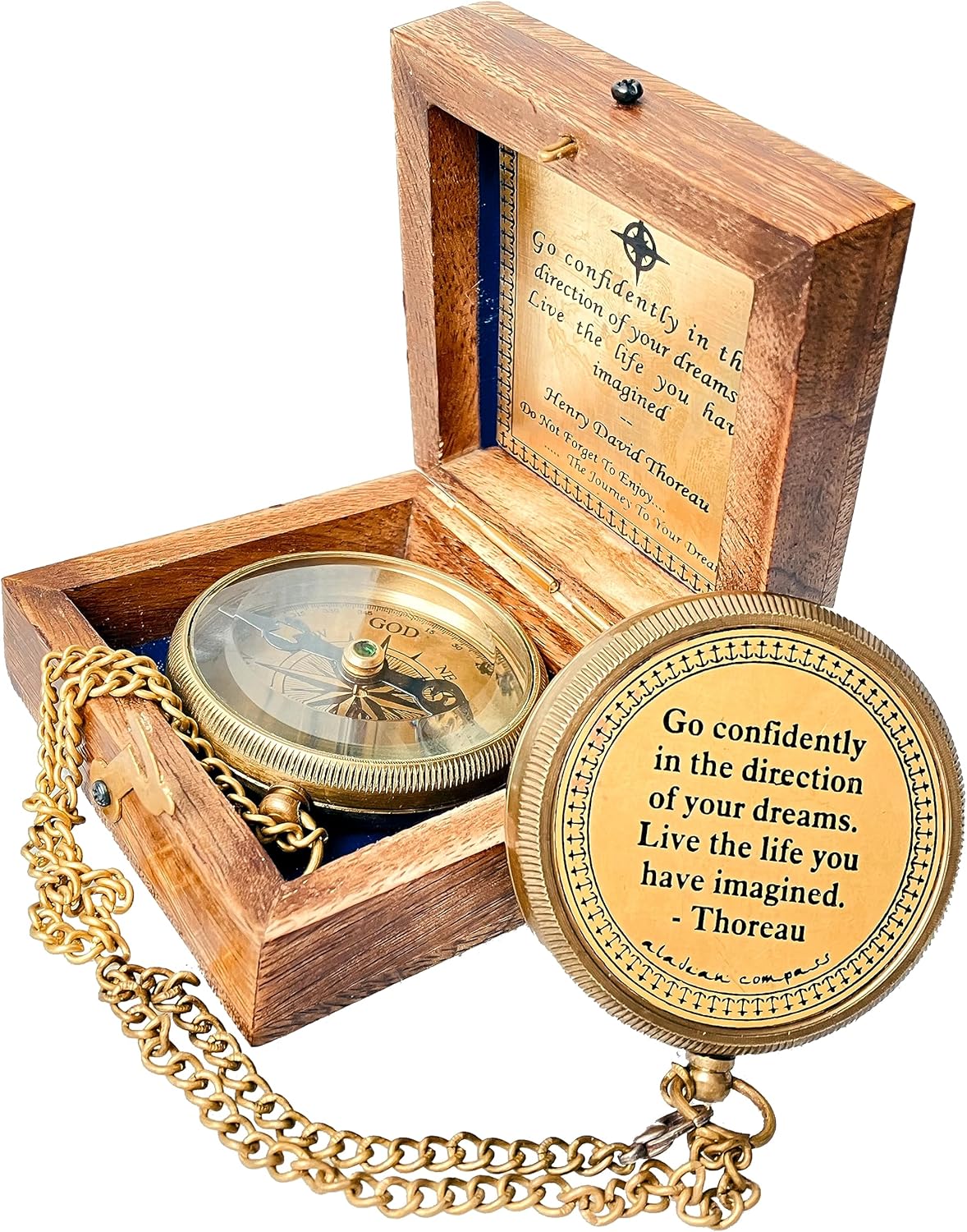 Gift for Son from Mom Dad | Engraved Compass 2" - Father to Son Gifts, Mom to Son Gifts for Graduation 2025, Birthday Baptism Confirmation Communion