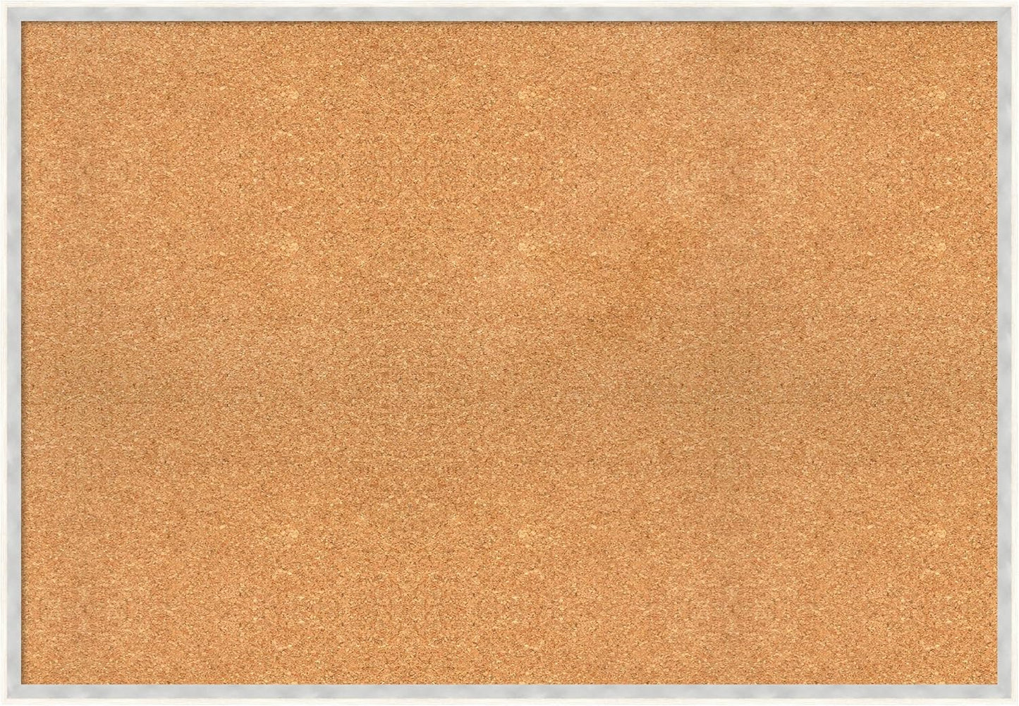 Amanti Art Natural Cork Board for Wall, 27x39 Vision Board with White Frame, Large Corkboard Office Decor for Home Organization, Modern Corkboard Pinboard to Display Items for Home Organization in