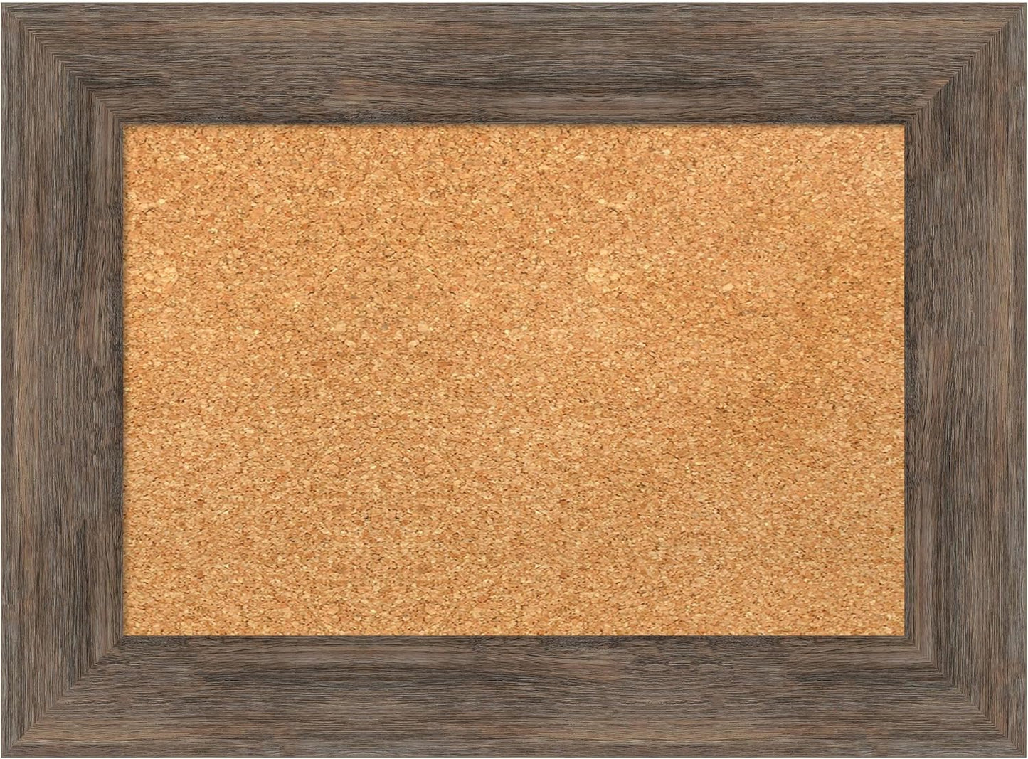 Amanti Art Natural Cork Board for Wall, 17x23 Vision Board with Brown Wood Frame, Small Corkboard Office Decor for Home Organization, Country Rustic Corkboard Pinboard to Display Items for Home