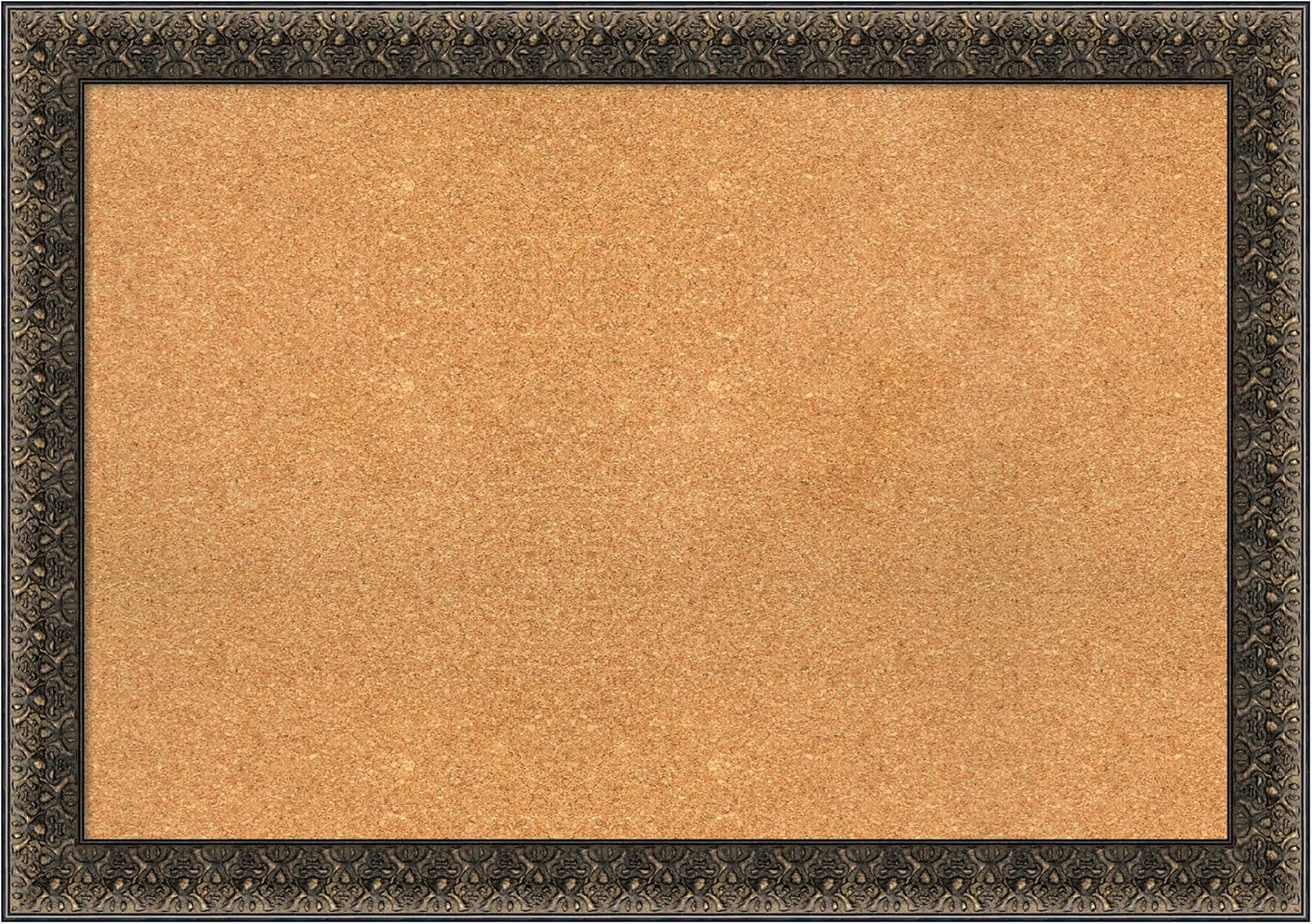 Amanti Art Natural Cork Board for Wall, 29x41 Vision Board with Black Wood Frame, Large Corkboard Office Decor for Home Organization, Traditional Corkboard Pinboard to display items for home