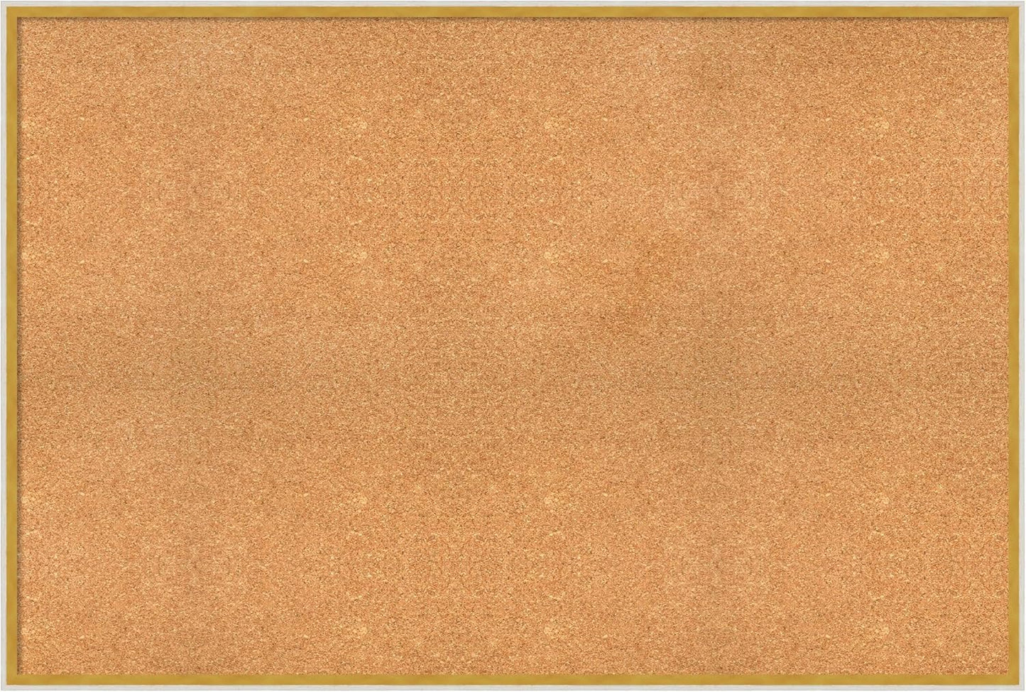 Amanti Art Natural Cork Board for Wall, 33x49 Vision Board with White Frame, Oversize Corkboard Office Decor for Home Organization, Modern Corkboard Pinboard to Display Items for Home Organization in