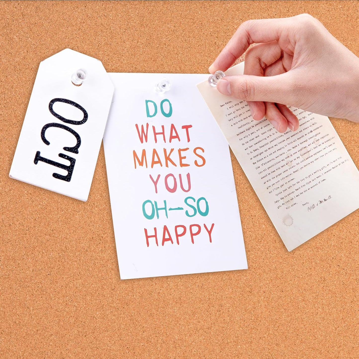 Amazon Basics Cork BulletinBoard, 23" x 17", Pin Board for Office & Home with Aluminum/Plastic Frame, 3 Pack