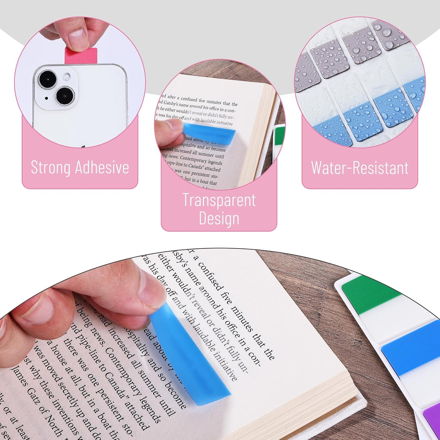 Mr. Pen- Sticky Index Tabs, 360 Pcs, Colorful Sticky Tabs for Notebooks, Page Markers, Page Tabs for Binders, Page Tabs Sticky Tabs for Books, Notebook Tabs, Book Sticky Tabs for Notebooks