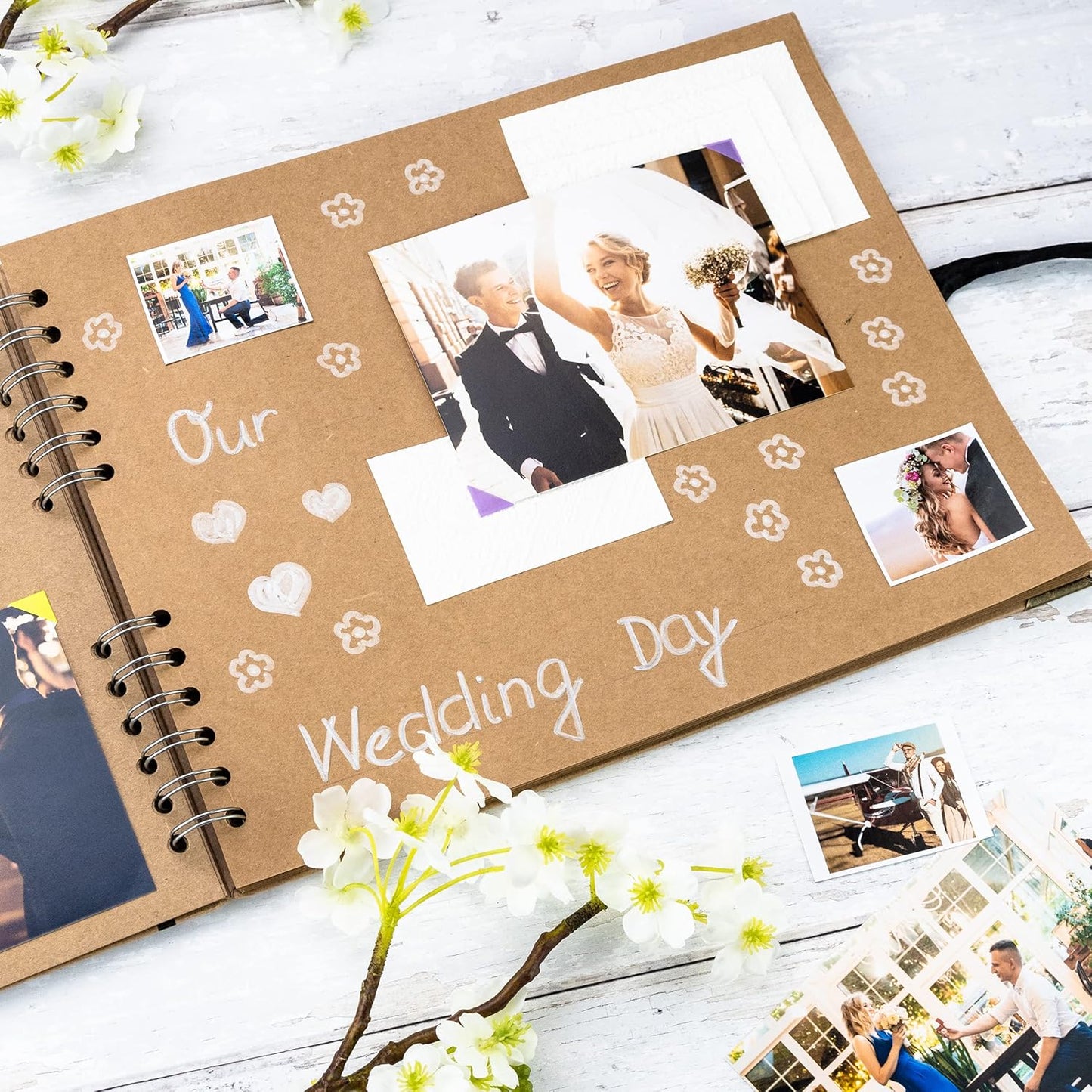 Bstorify Large Scrapbook Photo Albums 50 Pages (11 x 8.5 inch) Brown Thick Kraft Paper, Memory Book - Ideal for Your Scrapbooking, Art & Craft Projects