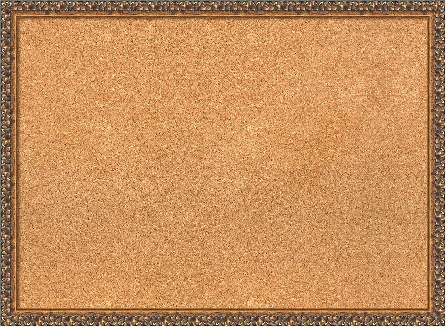 Amanti Art Natural Cork Board for Wall, 22x30 Vision Board with Bronze Frame, Medium Corkboard Office Decor for Home Organization, Traditional Corkboard Pinboard to Display Items for Home