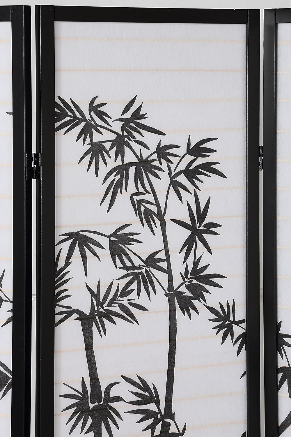 NicBex Room Divider 3 Panel Room Dividers with Oriental Style Partition Room Dividers and Folding Privacy Screens Wall Divider for Home, Office, Room Separation,72" W x 1" D x 72" H, Black