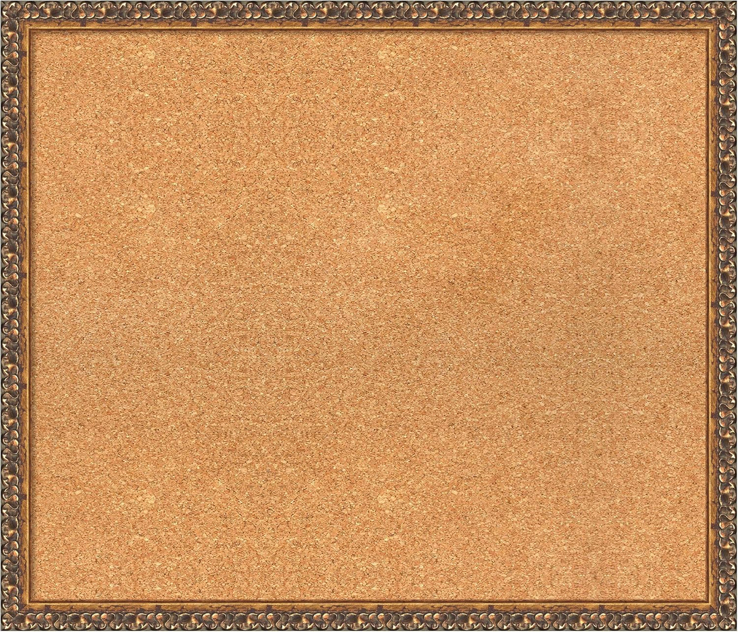 Amanti Art Natural Cork Board for Wall, 24x28 Vision Board with Bronze Frame, Medium Corkboard Office Decor for Home Organization, Traditional Corkboard Pinboard to Display Items for Home