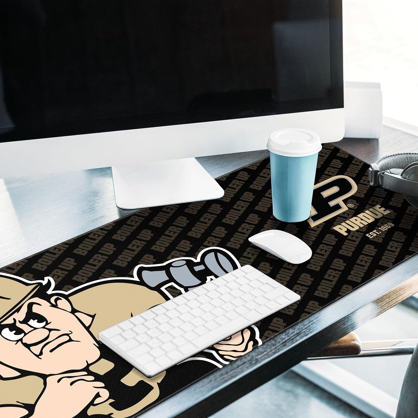 YouTheFan NCAA Purdue Boilermakers Logo Series Desk Pad