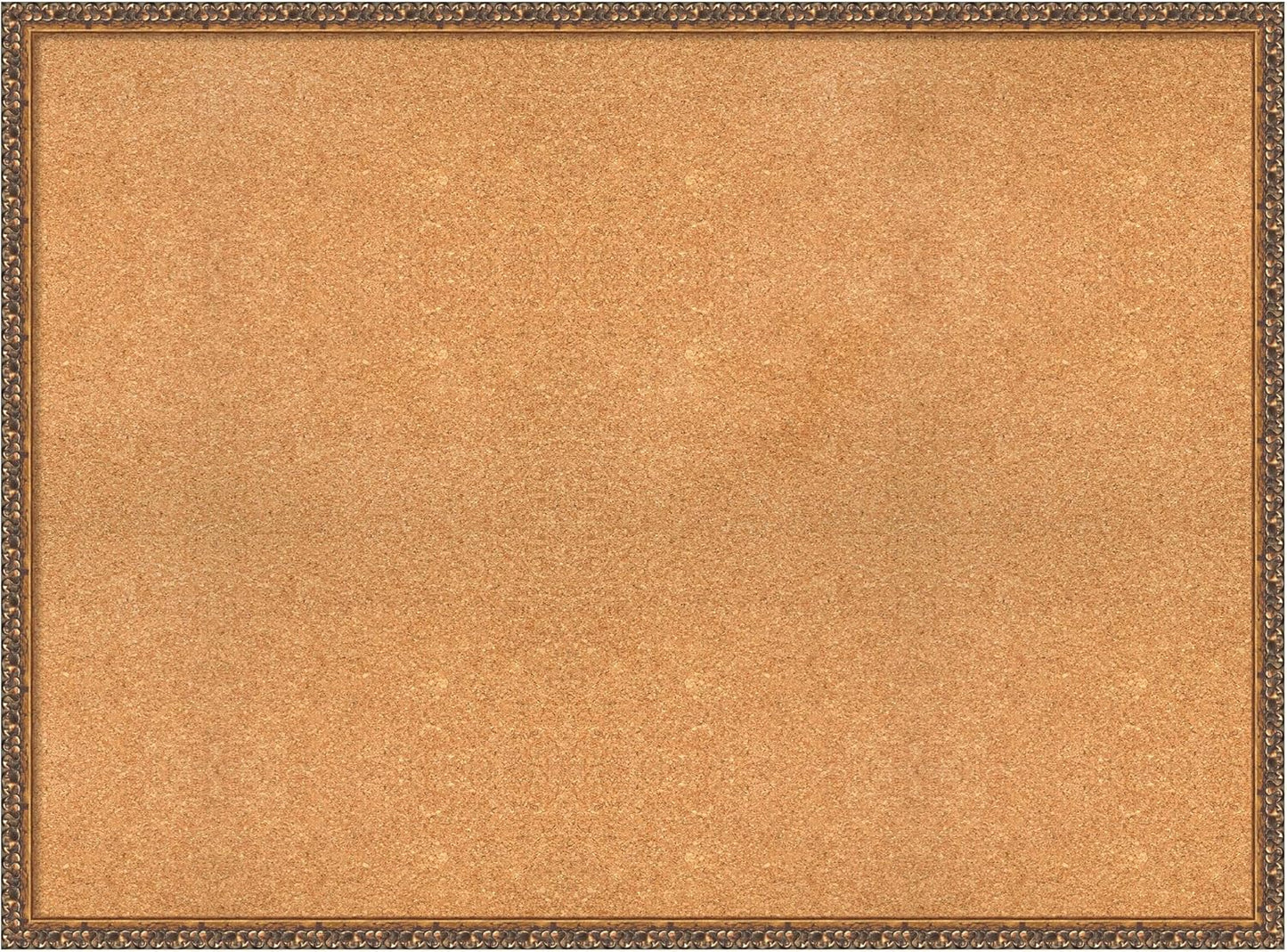 Amanti Art Natural Cork Board for Wall, 34x46 Vision Board with Bronze Frame, Oversize Corkboard Office Decor for Home Organization, Traditional Corkboard Pinboard to Display Items for Home