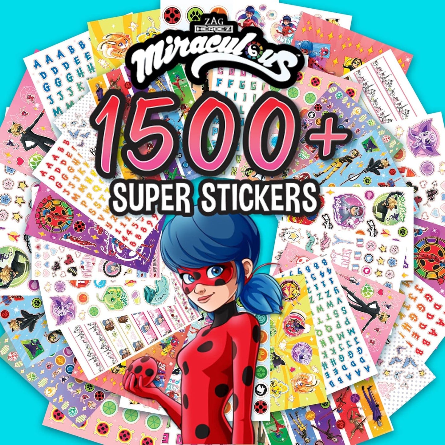Miraculous 1500+ Super Stickers by Horizon Group USA