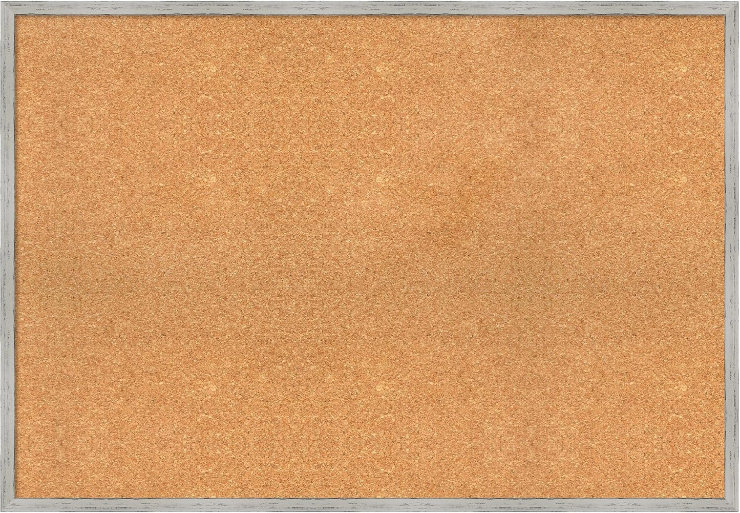 Amanti Art Natural Cork Board for Wall, 27x39 Vision Board with White Frame, Large Corkboard Office Decor for Home Organization, Cottage Corkboard Pinboard to Display Items for Home Organization in