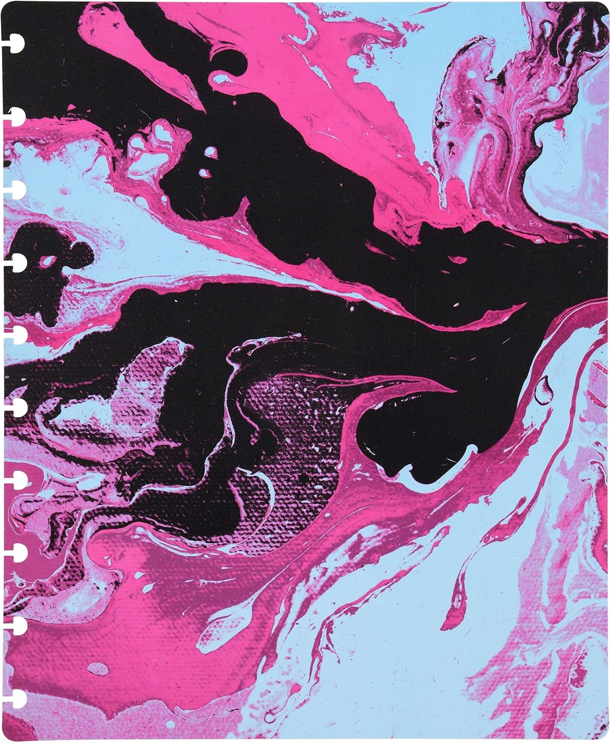 Talia Discbound Notebooks, Planner, Customizable, (xMarble Flow Taffy, Midsize (7.5in x 9.75in))