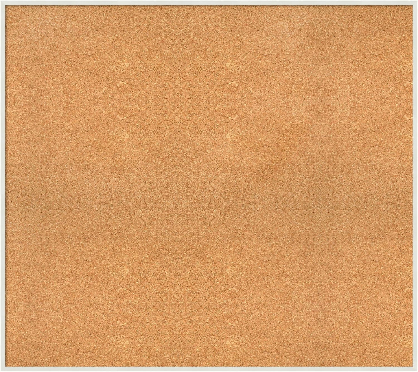 Amanti Art Natural Cork Board for Wall, 33x37 Vision Board with White Frame, X-Large Corkboard Office Decor for Home Organization, Modern Corkboard Pinboard to Display Items for Home Organization in