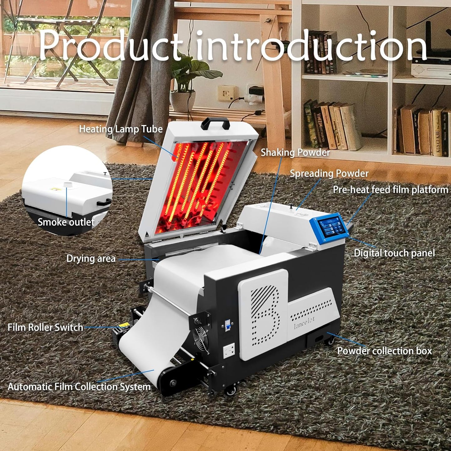 Lancelot M1630 Pro DTF Printer Bundle: Ultimate Automatic T-Shirt Printing Station w/Smart Maintenance, Mobile Workstation & Pro-Grade Equipment – Perfect for Startups & Small Businesses