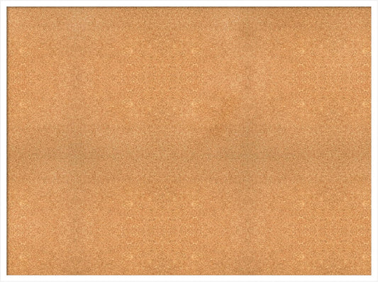 Amanti Art Natural Cork Board for Wall, 35x47 Vision Board with White Frame, Oversize Corkboard Office Decor for Home Organization, Modern Corkboard Pinboard to Display Items for Home Organization in