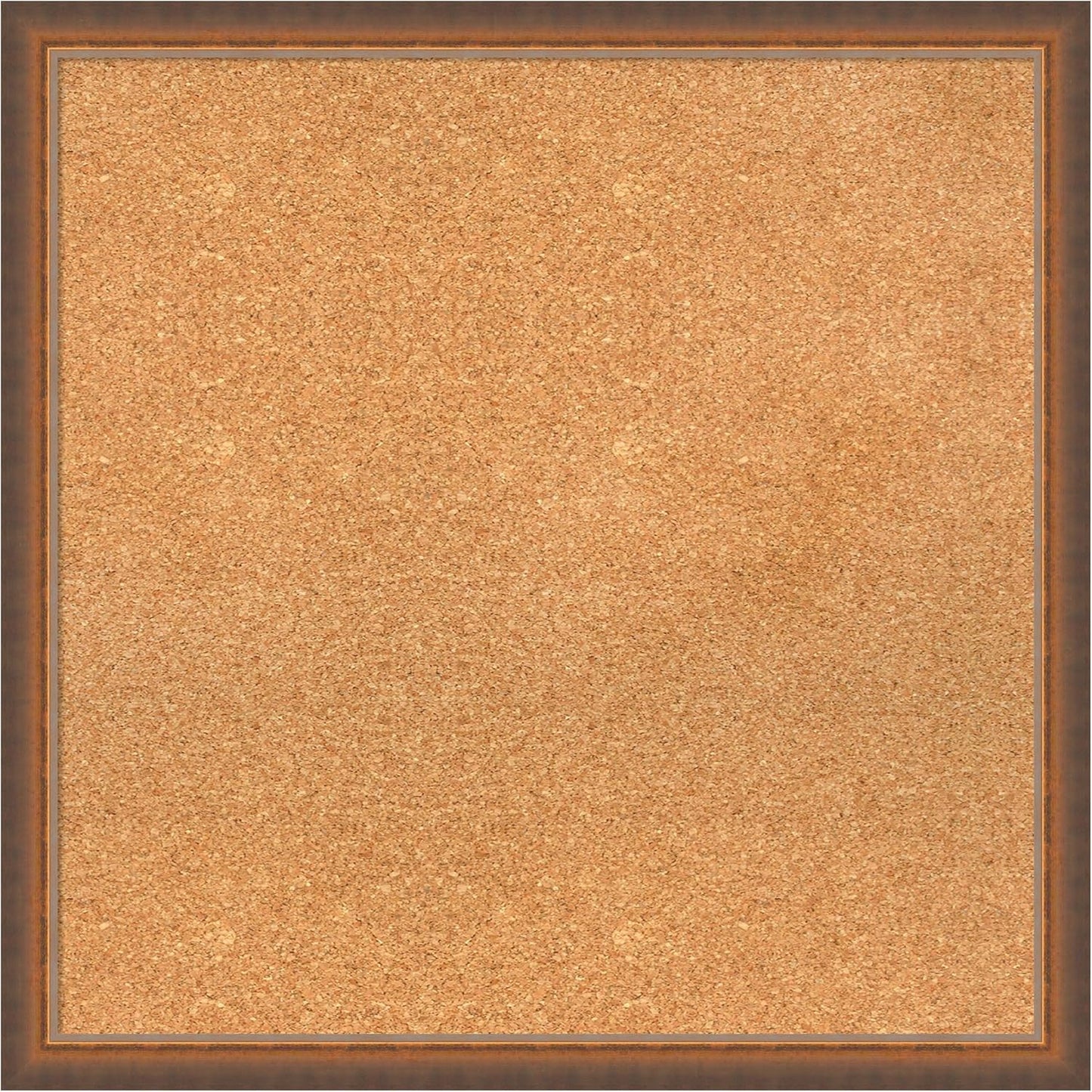 Amanti Art Natural Cork Board for Wall, 26x26 Vision Board with Bronze Frame, Medium Corkboard Office Decor for Home Organization, Modern Corkboard Pinboard to Display Items for Home Organization in