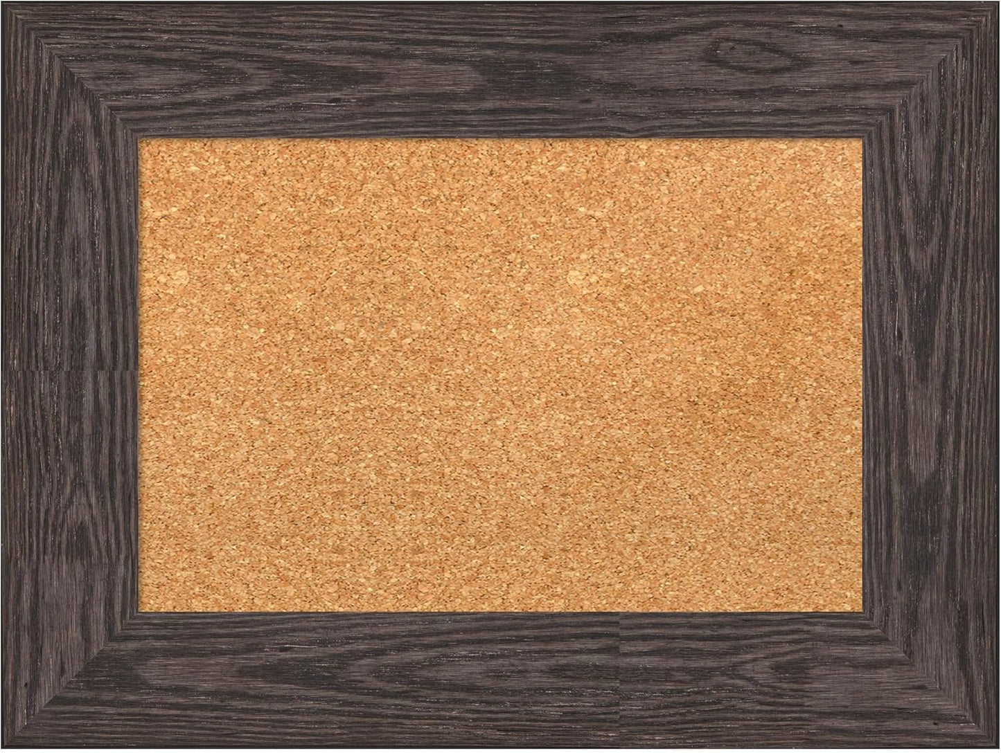 Amanti Art Natural Cork Board for Wall, 18x24 Vision Board with Black Wood Frame, Small Corkboard Office Decor for Home Organization, Country Rustic Corkboard Pinboard to Display Items for Home