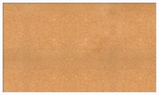 Amanti Art Natural Cork Board for Wall, 29x49 Vision Board with White Frame, Oversize Corkboard Office Decor for Home Organization, Modern Corkboard Pinboard to Display Items for Home Organization in
