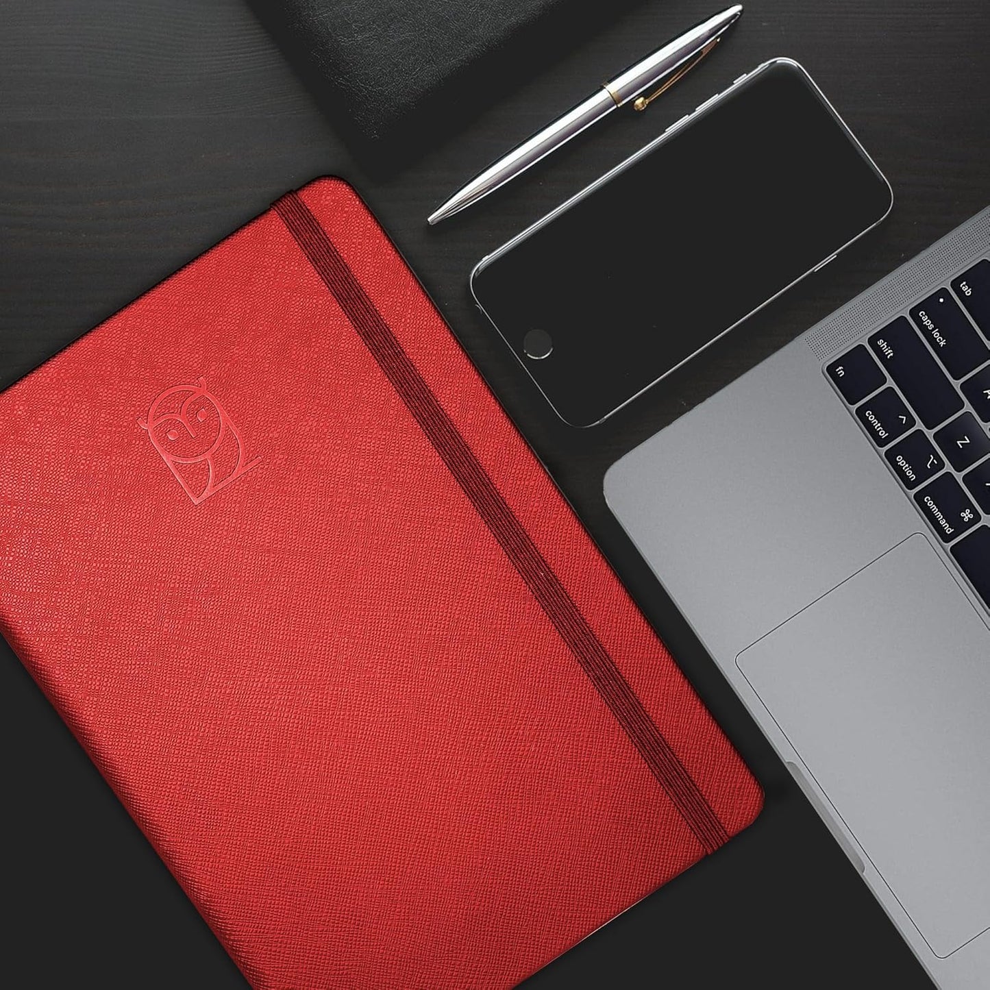 Undated Daily Planner – 3-Month A5 Productivity Organizer with Full Page Per Day, Hourly Schedule, Goal Setting, Habit Tracker, Weekly & Monthly Pages – Hardcover Time Management Notebook (Red)