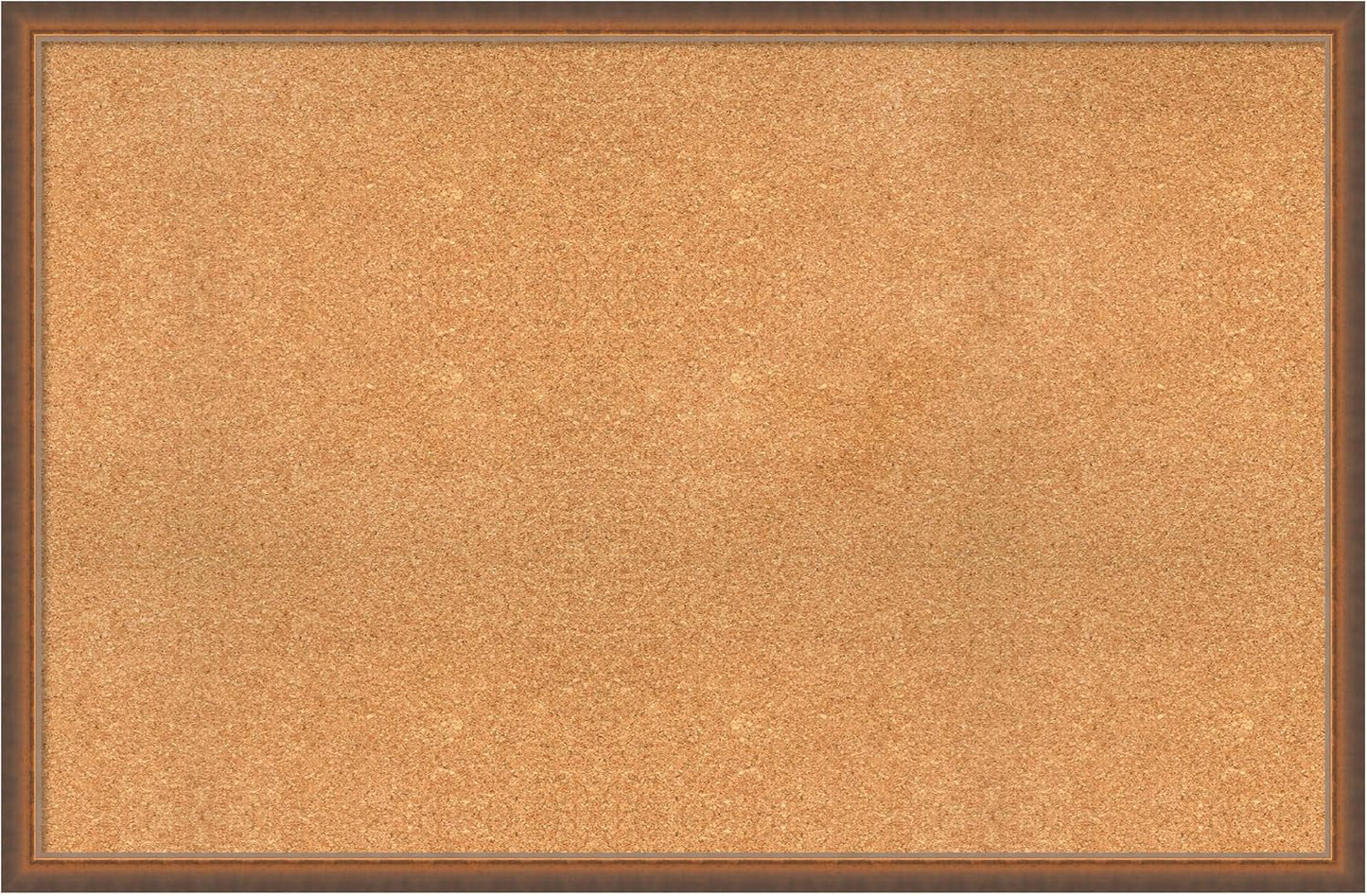 Amanti Art Natural Cork Board for Wall, 30x46 Vision Board with Bronze Frame, Oversize Corkboard Office Decor for Home Organization, Modern Corkboard Pinboard to Display Items for Home Organization