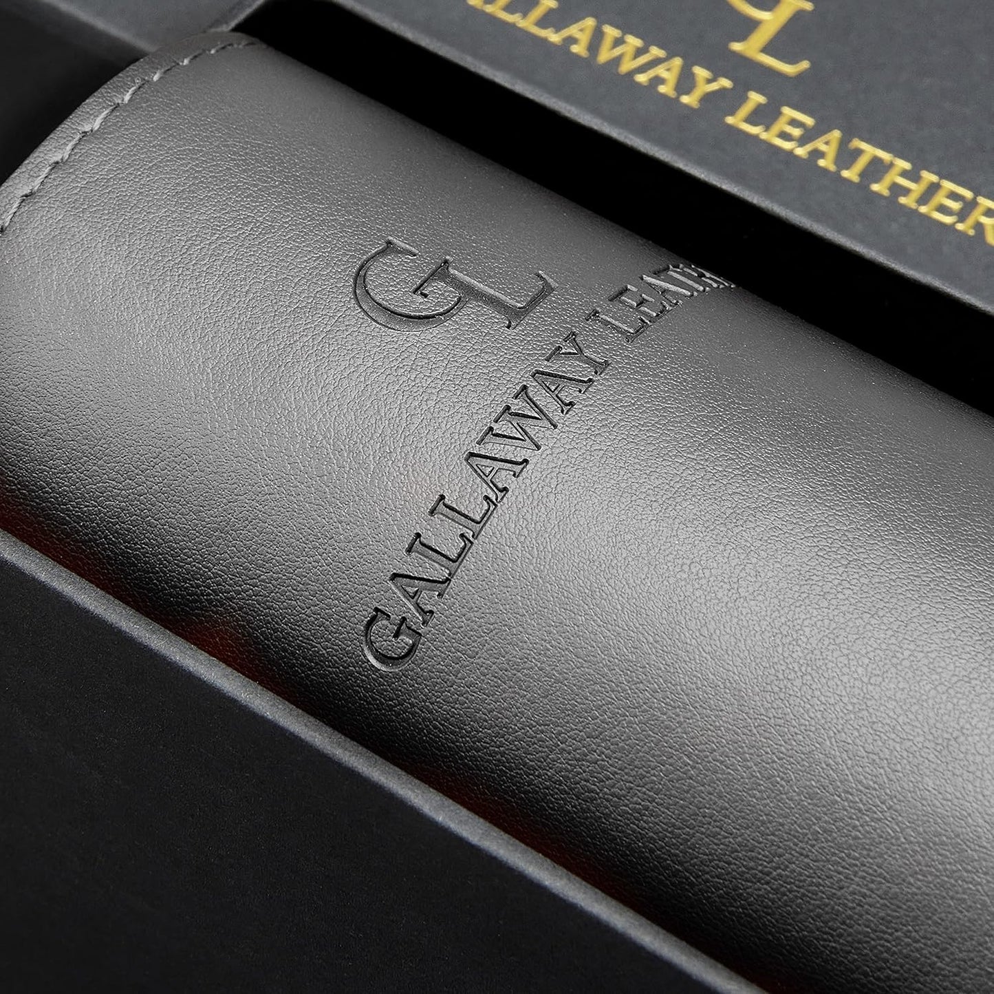 Gallaway Leather Desk Pad – 25 x 17 inch - Desk Mat Home Office Desk Accessories Desktop Protector XXL Mouse Pad Writing Desk Blotter - Grey - Medium