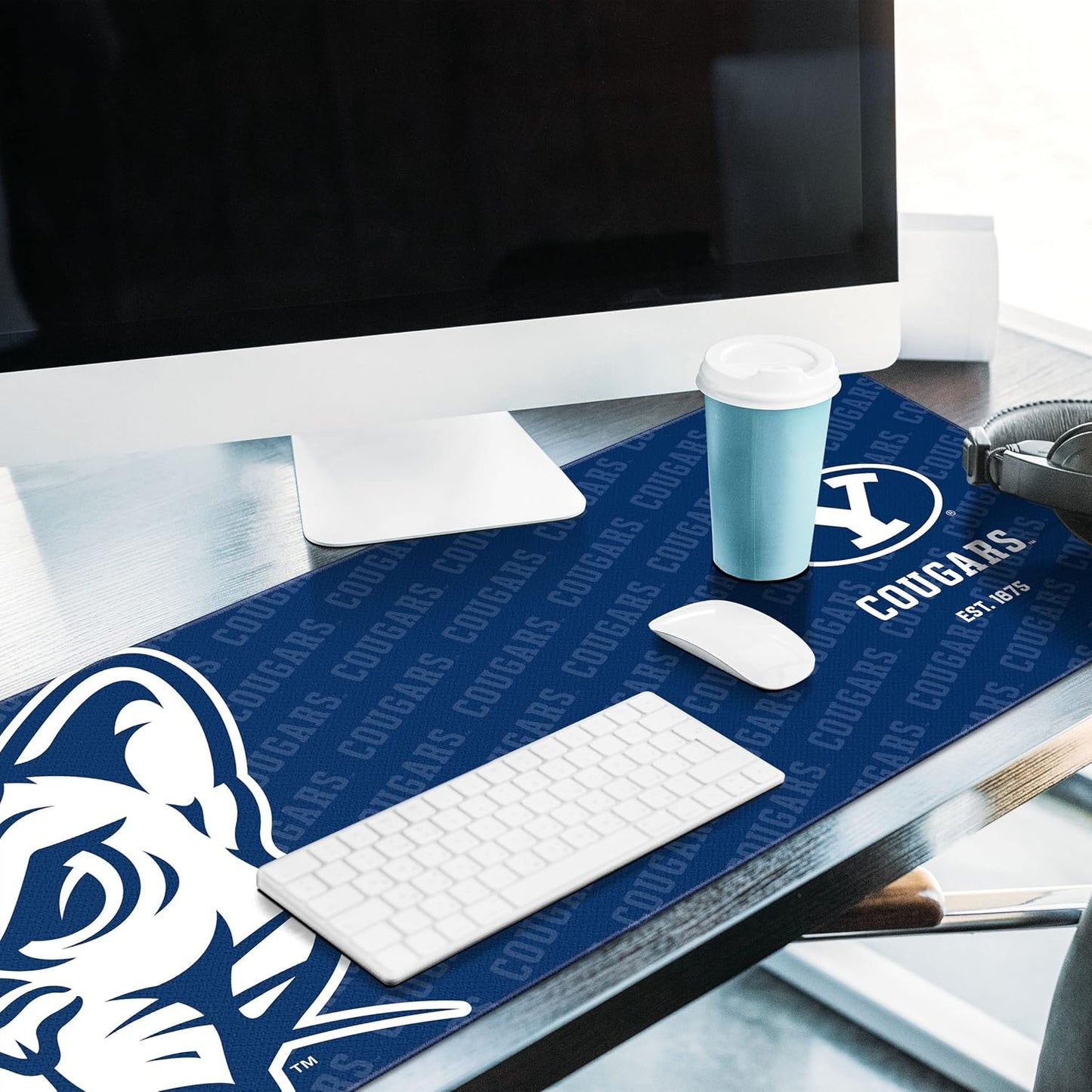 YouTheFan NCAA BYU Cougars Logo Series Desk Pad