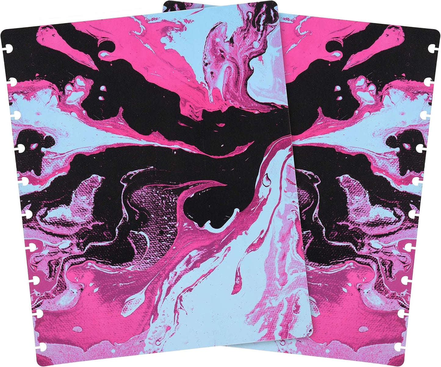 Talia Discbound Notebooks, Planner, Customizable, (xMarble Flow Taffy, Midsize (7.5in x 9.75in))