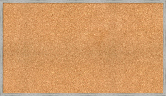 Amanti Art Natural Cork Board for Wall, 27x47 Vision Board with White Frame, Oversize Corkboard Office Decor for Home Organization, Cottage Corkboard Pinboard to Display Items for Home Organization