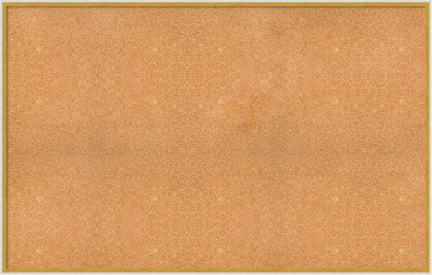 Amanti Art Natural Cork Board for Wall, 35x55 Vision Board with White Frame, Oversize Corkboard Office Decor for Home Organization, Modern Corkboard Pinboard to Display Items for Home Organization in