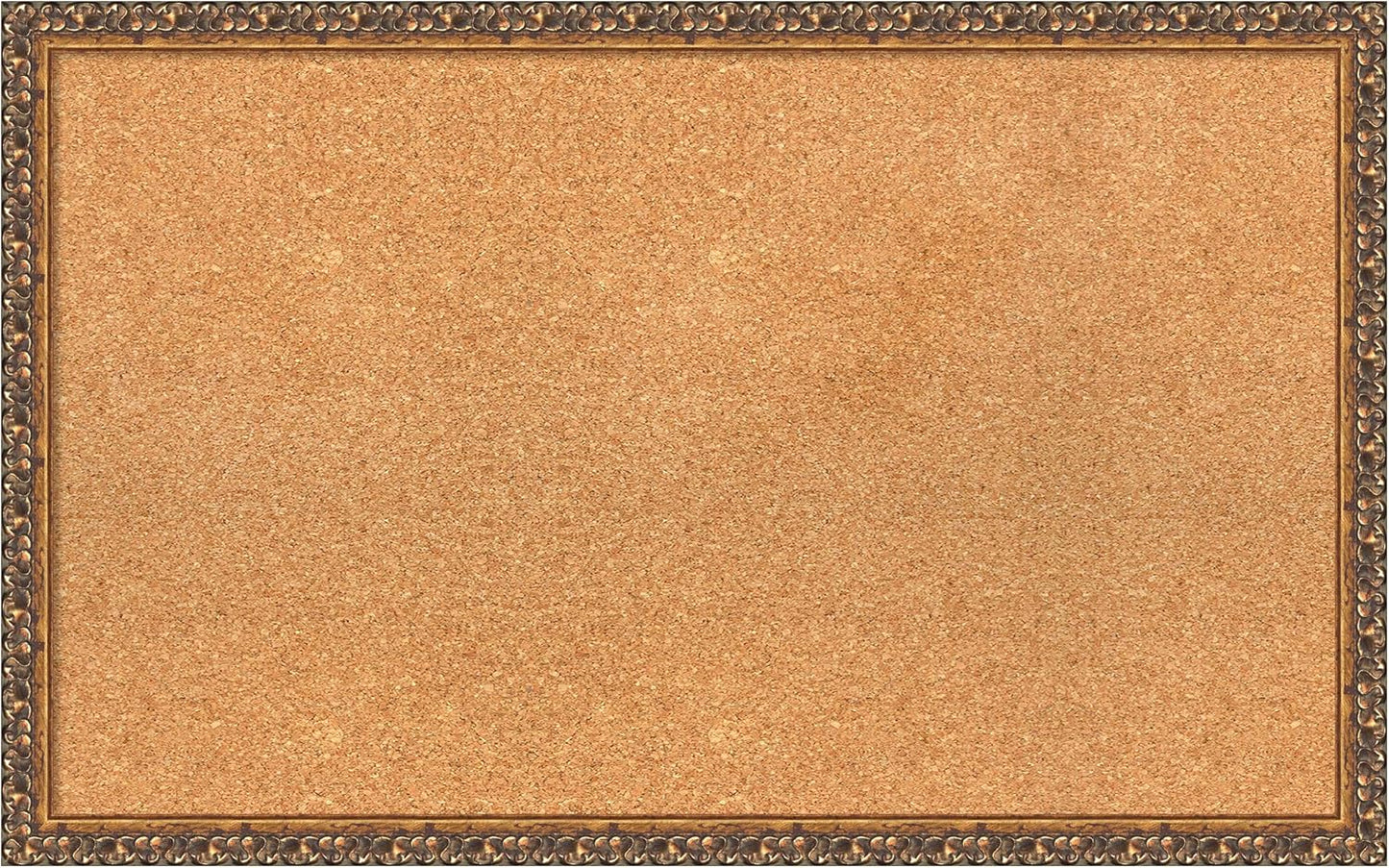 Amanti Art Natural Cork Board for Wall, 20x32 Vision Board with Bronze Frame, Medium Corkboard Office Decor for Home Organization, Traditional Corkboard Pinboard to Display Items for Home