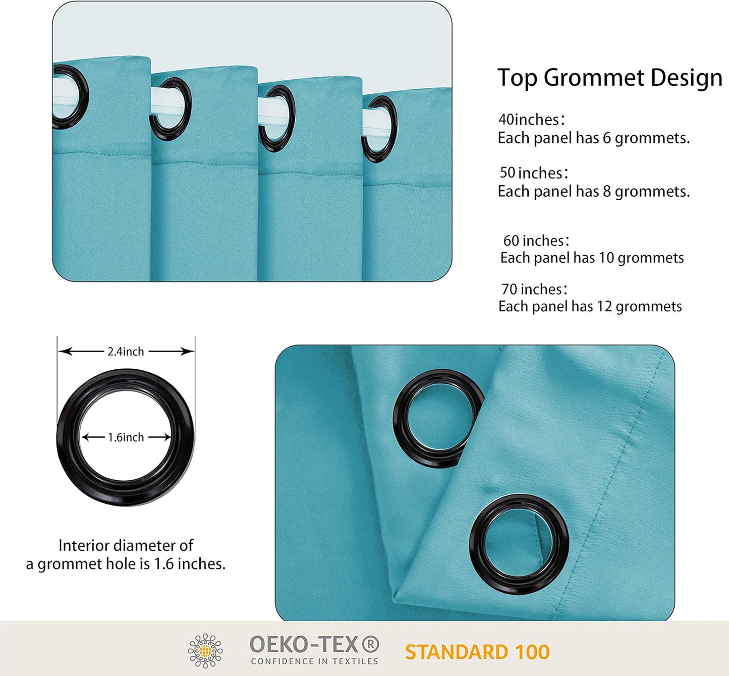 BONZER Extra Wide Room Divider Curtain Total Privacy Wall Noise Reducing Blackout Curtains for Apartment, Studio, 108L x 120W Inch (9L x 10W ft), 1 Panel, Teal