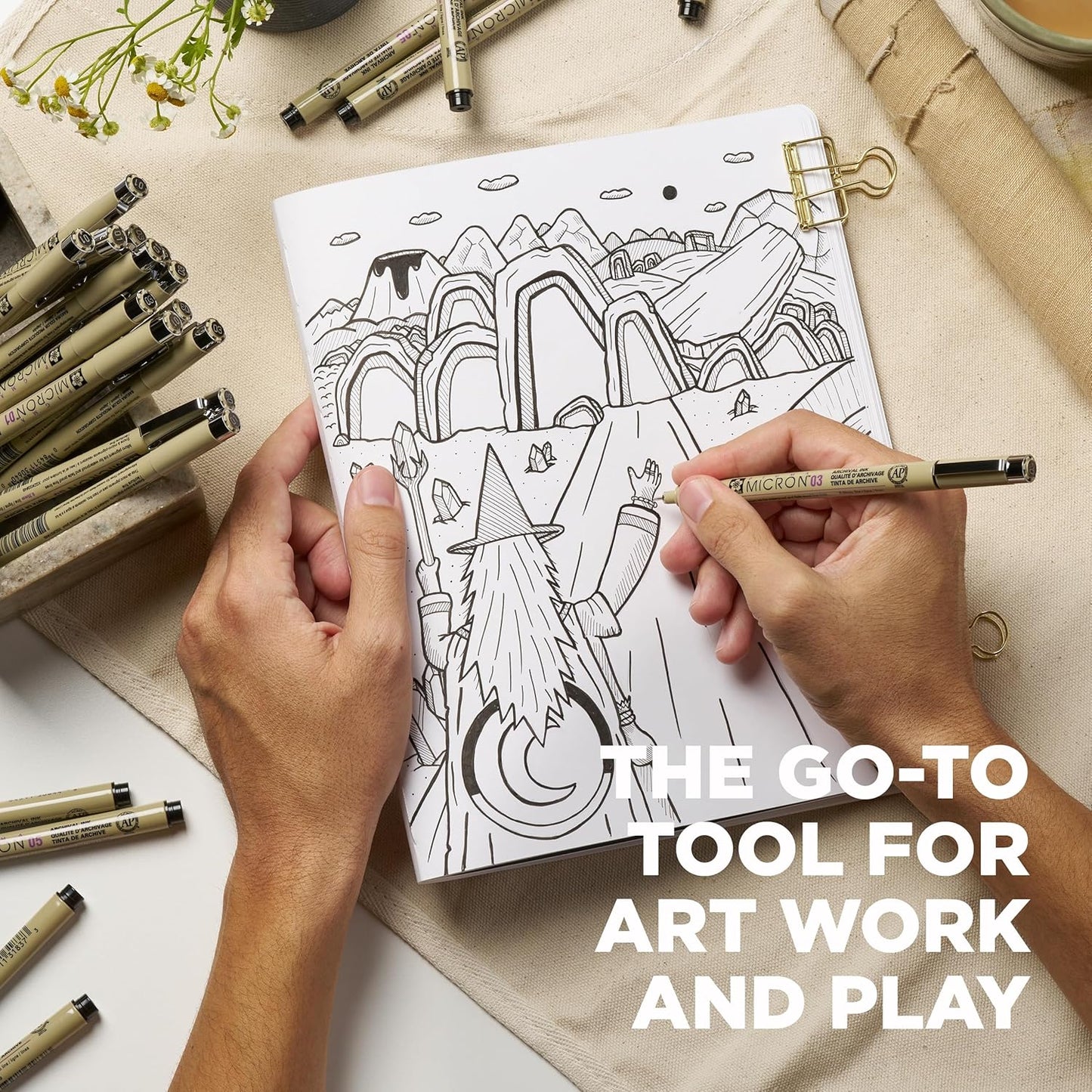 SAKURA Pigma Micron Fineliner Pens - Archival Black Ink Pens - for Writing or Drawing for Artists, Crafters & DIY Gifts Projects - Assorted Point Sizes - 72 Count