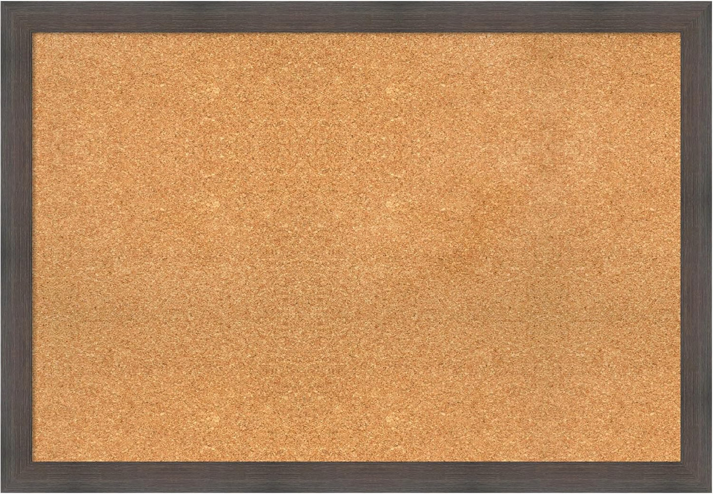 Amanti Art Natural Cork Board for Wall, 27x39 Vision Board with Brown Wood Frame, Large Corkboard Office Decor for Home Organization, Rustic Farmhouse Corkboard Pinboard to display items for home