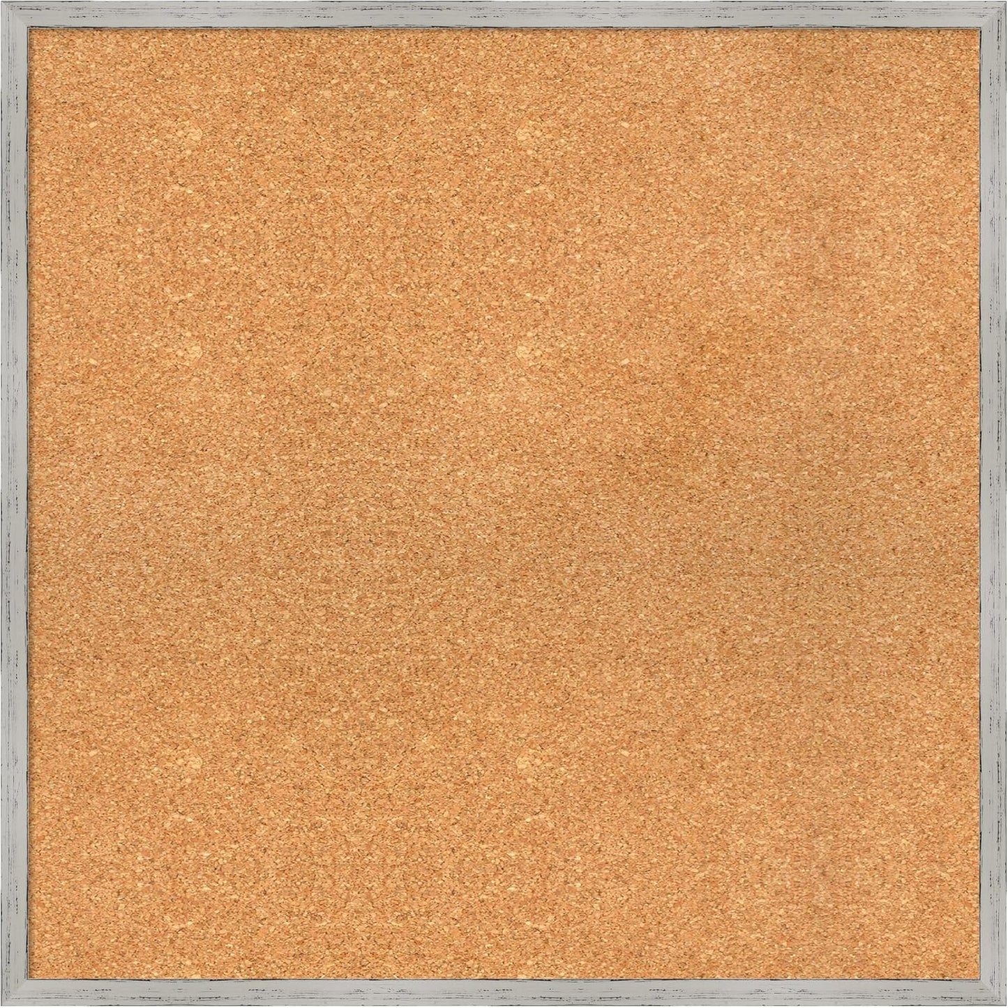 Amanti Art Natural Cork Board for Wall, 27x27 Vision Board with White Frame, Large Corkboard Office Decor for Home Organization, Cottage Corkboard Pinboard to Display Items for Home Organization in