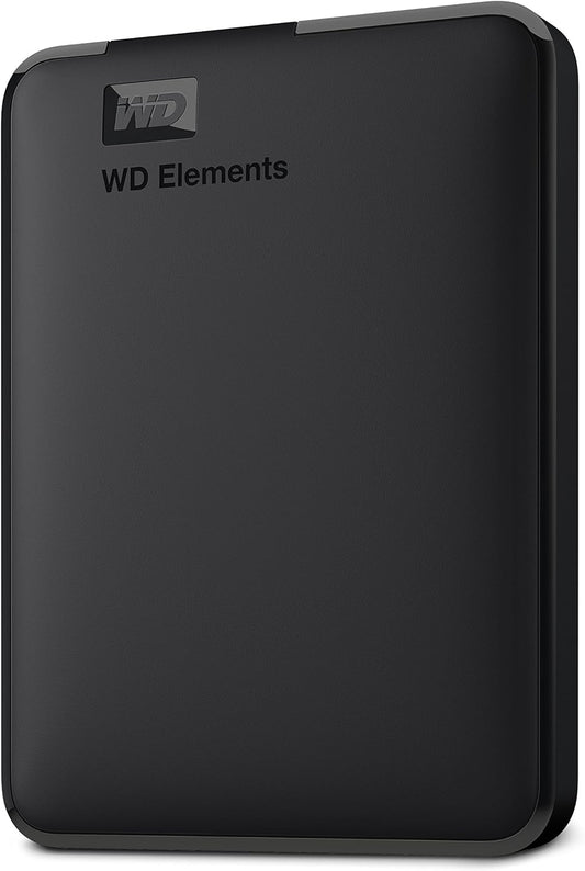WD 5TB Elements Portable External Hard Drive for Windows, USB 3.2 Gen 1/USB 3.0 for PC & Mac, Plug and Play Ready - WDBU6Y0050BBK-WESN
