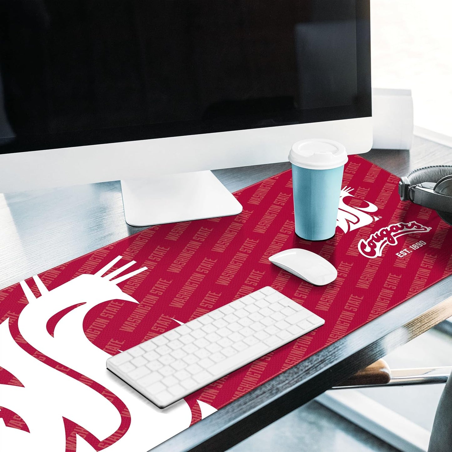 YouTheFan NCAA Washington State Cougars Logo Series Desk Pad