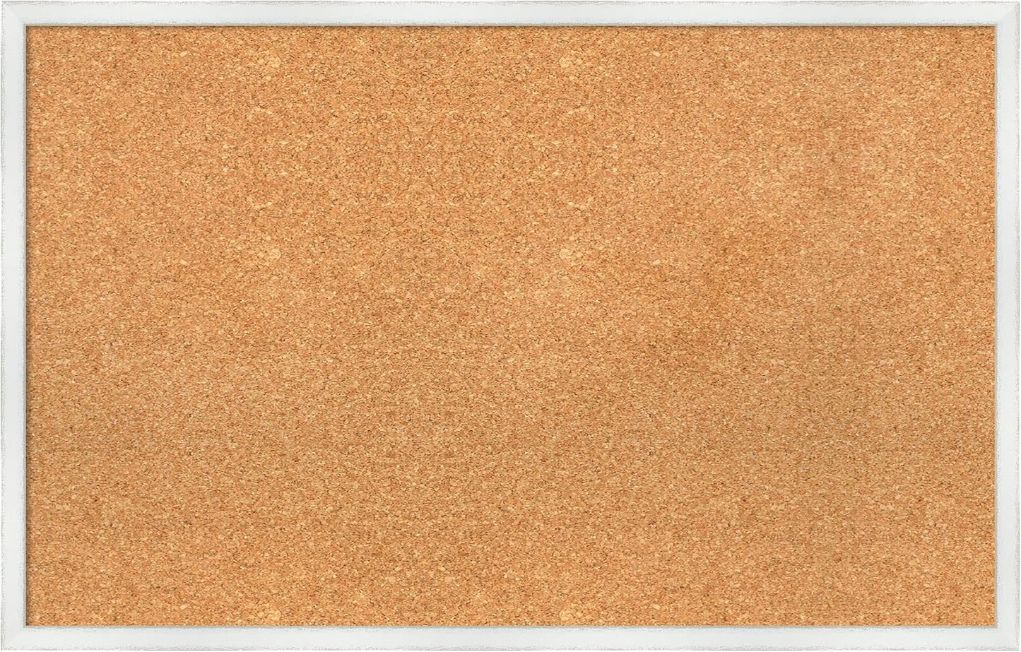 Amanti Art Natural Cork Board for Wall, 21x33 Vision Board with White Frame, Large Corkboard Office Decor for Home Organization, Country Rustic Corkboard Pinboard to Display Items for Home