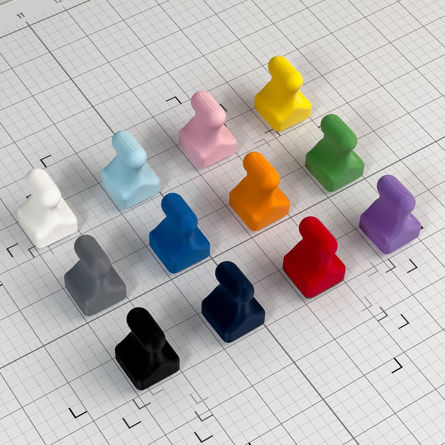 Glassboard Studio MiniPawn Magnet - Strong Neodymium Rare Earth Magnets for Fridge, Whiteboard, Locker & Magnetic Glassboards - Ideal for Crafting & Office Use - Strong Fridge Magnets (Cherry Red, 2)