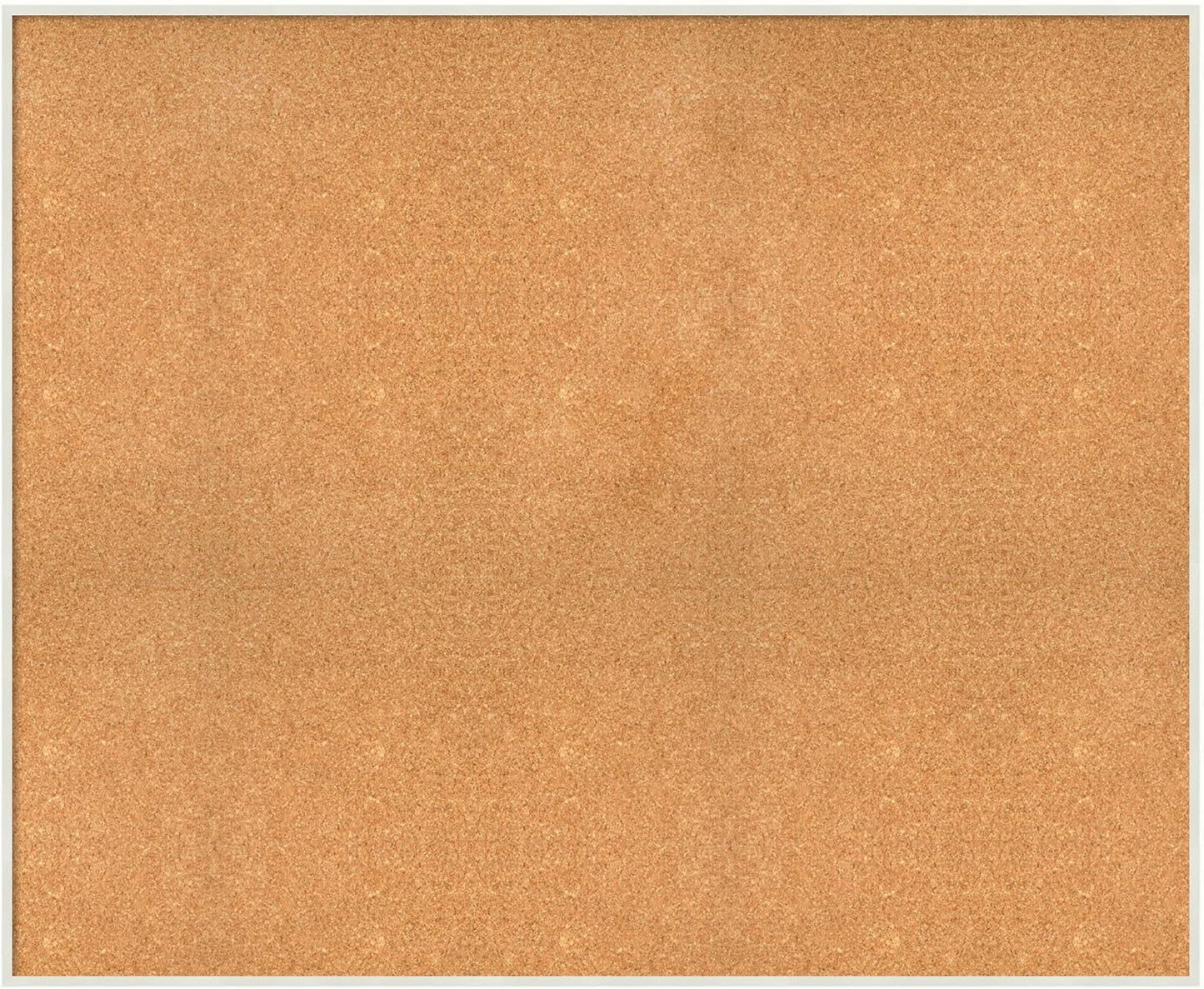 Amanti Art Natural Cork Board for Wall, 37x45 Vision Board with White Frame, Oversize Corkboard Office Decor for Home Organization, Modern Corkboard Pinboard to Display Items for Home Organization in