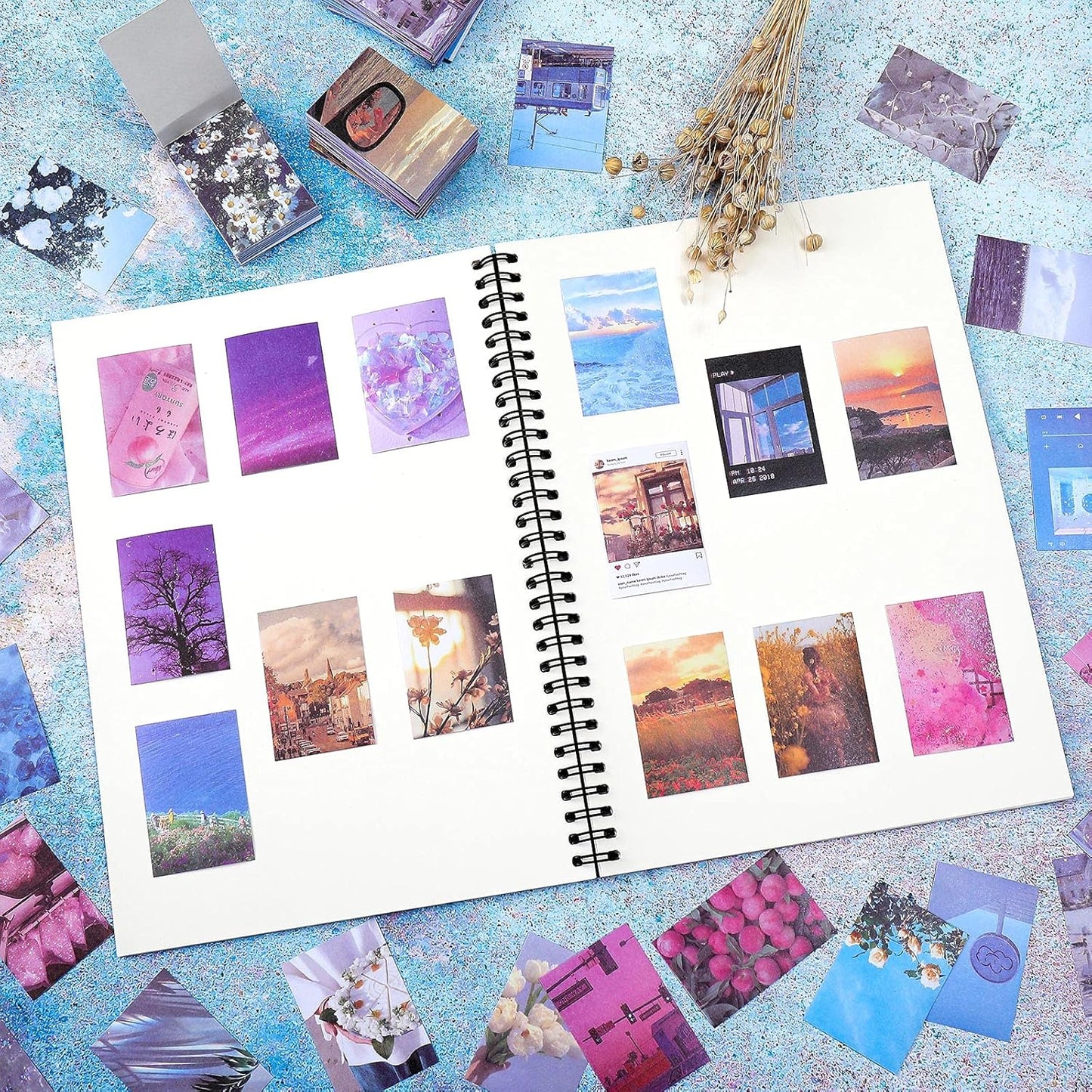 Outus 300 Sheets Washi Paper Sticker Aesthetic Stickers Set for Journaling Travel Planner Stickers for Scrapbooking Vintage Washi Sticker Book for Diary Calendar DIY Craft Album(Gentle Style)