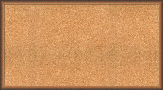 Amanti Art Natural Cork Board for Wall, 30x54 Vision Board with Bronze Frame, Oversize Corkboard Office Decor for Home Organization, Modern Corkboard Pinboard to Display Items for Home Organization