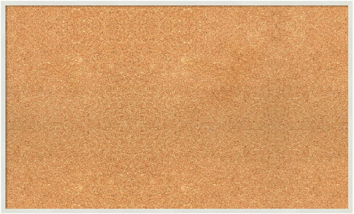 Amanti Art Natural Cork Board for Wall, 19x31 Vision Board with White Frame, Medium Corkboard Office Decor for Home Organization, Modern Corkboard Pinboard to Display Items for Home Organization in