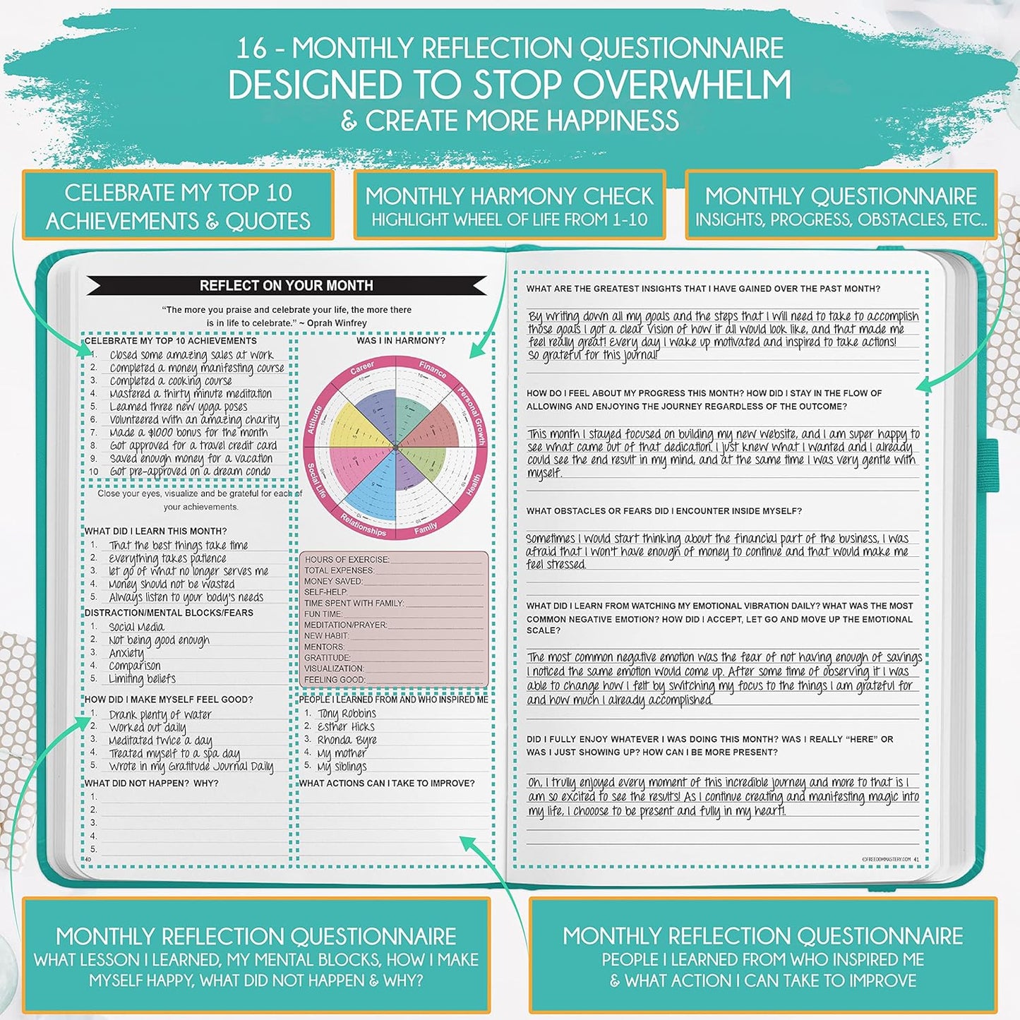 2025-2026 Planner Weekly and Monthly | 16-Month Life Planner to Increase Focus & Productivity | Reduce Overwhelm & Achieve Your Biggest Goals | Include Gift Box & Stickers | Sep 2025-Dec 2026