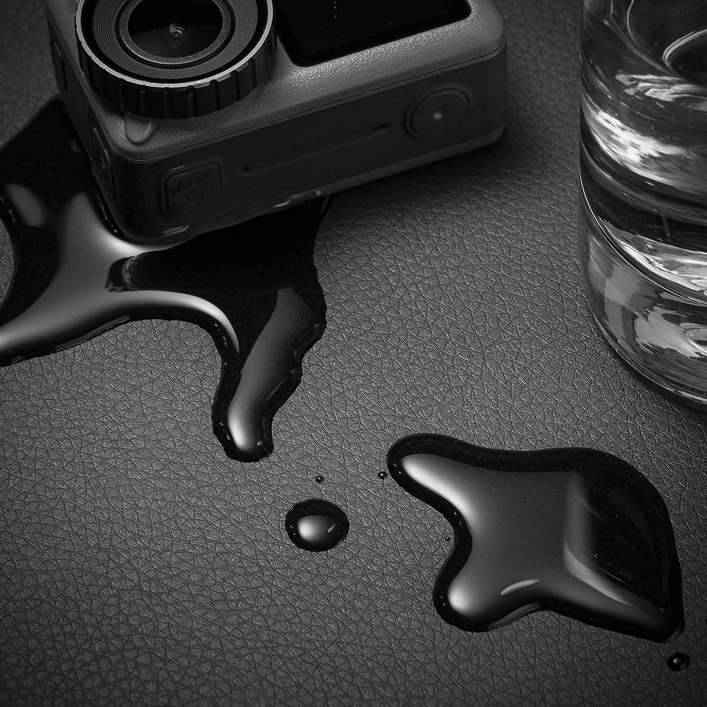 Nekmit Leather Desk Blotter Pad 24 x 14 Inches, Flat, Non-Slip, Waterproof, Black